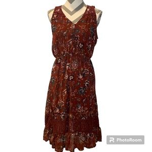 Eyeshadow brand rust pullover dress size M